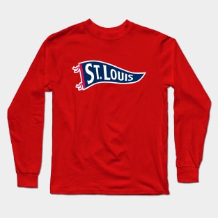 St Louis Pennant - Red Long Sleeve T-Shirt